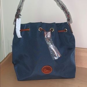 Dooney and Bourke brand new navy bucket tote